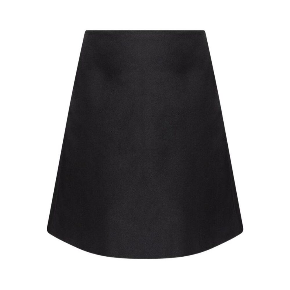 ALEXANDER MCQUEEN A-Line Wool Blend Skirt Women BLACK Skirts
